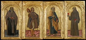 Saints Anthony Abbot, Roch, Peter and Anthony of Padua