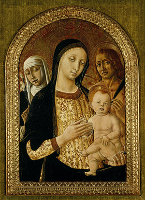 Virgin and Child with Saints Catherine of Siena and Sebastian