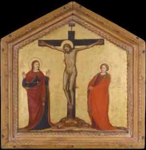 Christ on the Cross between the Virgin and Saint John the Evangelist
