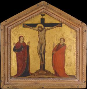 Christ on the Cross between the Virgin and Saint John the Evangelist