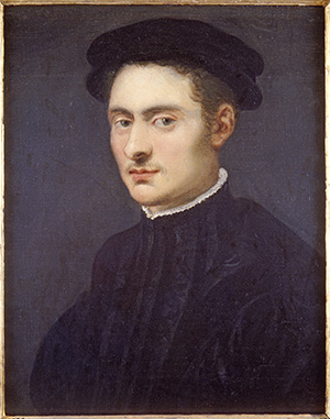 Bust Portrait of a Young Man in Black