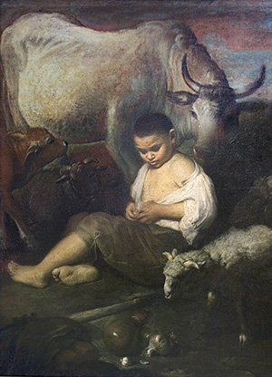 Young Cowherd with Cows
