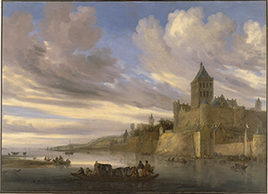 River View of the Nijmegen with the Valkhof