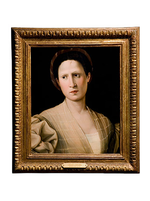Young Woman in a White Dress
