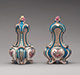 Vase with cover (vase pot-pourri triangle) (one of a pair)