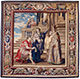 Tapestry showing Constantine Worshiping the True Cross, Indicated by Saint Helena