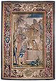 Tapestry showing the Apparition of the Cross before Constantine