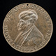 Mehmed II, 1430-1481, Sultan of the Turks 1451 [obverse]; Three Crowns: Constantinople, Iconium, and Trebizond [reverse]