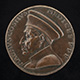 Cosimo de' Medici, 1389-1464, Pater Patriae [obverse]; Florence Holding an Orb and Triple Olive Branch [reverse]