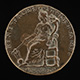 Rinaldo Orsini, d. 1510, Archibishop of Florence 1474 [obverse]; Fortune Holding a Rudder and Cornucopiae [reverse]