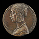 Costanza Rucellai, probably Daughter of Girolamo Rucellai and Wife of Francesco Dini 1471 [obverse]; Virginity Tying Love to a Tree [reverse]