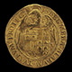 Ferdinand II, 1452-1516, King of Aragon 1479, and Isabella, 1451-1504, Queen of Castile and León 1474 [obverse]; Eagle Displaying Crowned Shield of Aragon and Castile [reverse]