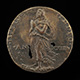 Nonnina Strozzi, Wife of Bernardo Barbigia [obverse]; Nonnina Praying [reverse]