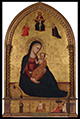 Madonna and Child with the Holy Trinity and the Annunciation; Anonymous Martyr Saint; Resurrection, "Noli me tangere"