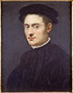 Bust Portrait of a Young Man in Black