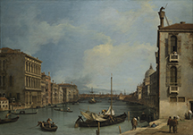 Canaletto, The Grand Canal from the Campo San Vio, c. 1730-35, Memphis Brooks Museum of Art, K2173