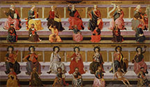 Pesellino and Workshop, Seven Liberal Arts and Seven Virtues, c. 1450, Birmingham Museum of Art, K540 and K541